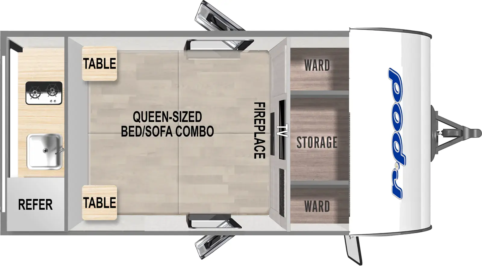 R Pod RP-107C Floorplan